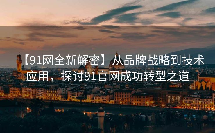 【91网全新解密】从品牌战略到技术应用，探讨91官网成功转型之道
