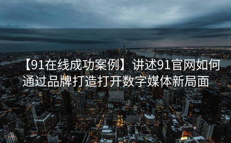 【91在线成功案例】讲述91官网如何通过品牌打造打开数字媒体新局面