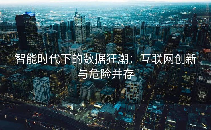 智能时代下的数据狂潮：互联网创新与危险并存